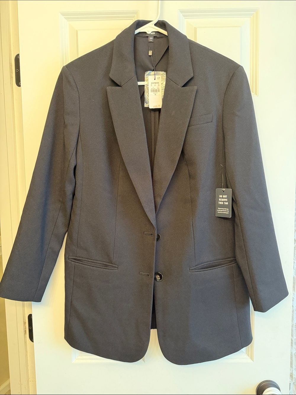 Express Women's Black Oversized Blazer Jacket